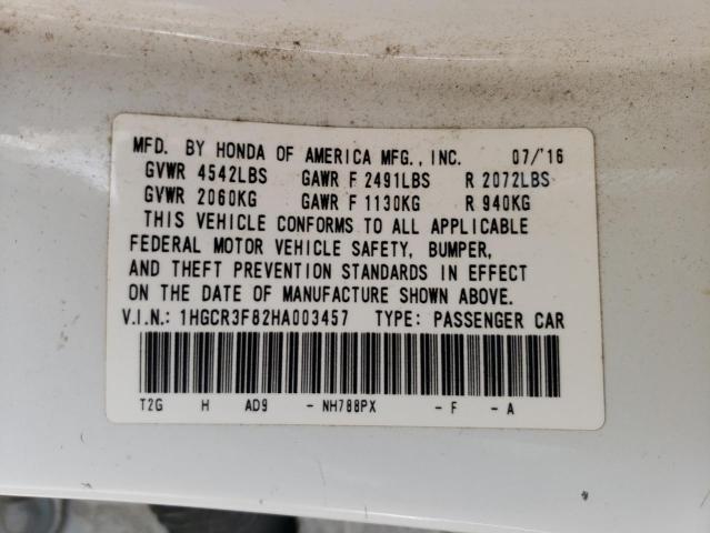 Photo 11 VIN: 1HGCR3F82HA003457 - HONDA ACCORD EXL 