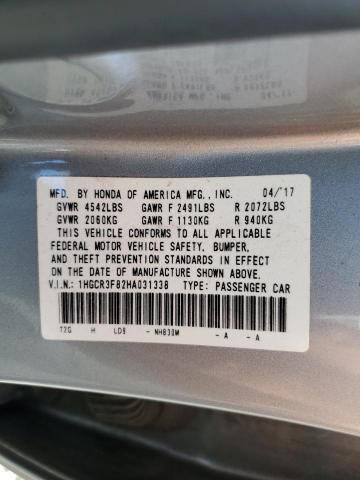 Photo 12 VIN: 1HGCR3F82HA031338 - HONDA ACCORD EXL 