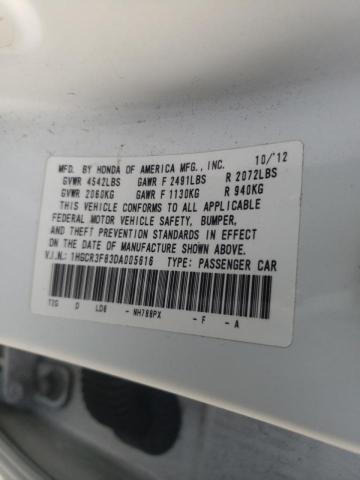 Photo 9 VIN: 1HGCR3F83DA005616 - HONDA ACCORD 