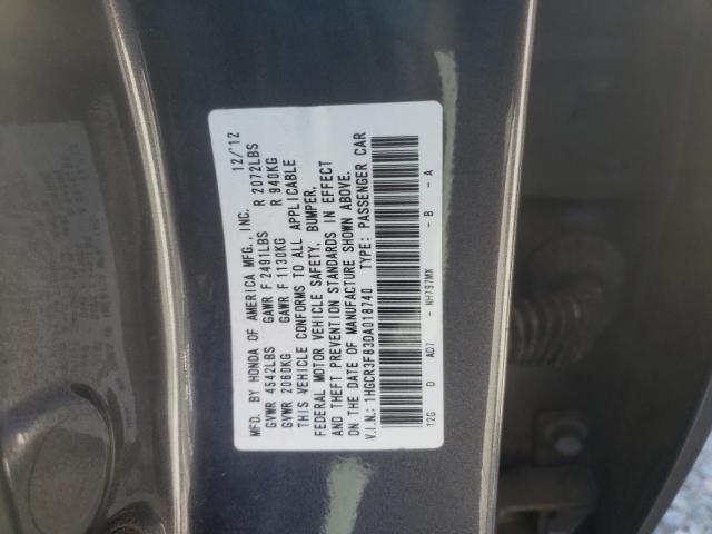 Photo 9 VIN: 1HGCR3F83DA018740 - HONDA ACCORD EXL 