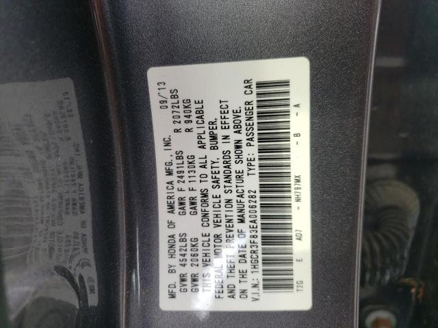 Photo 9 VIN: 1HGCR3F83EA006282 - HONDA ACCORD EXL 