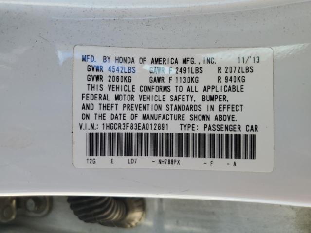 Photo 12 VIN: 1HGCR3F83EA012891 - HONDA ACCORD 