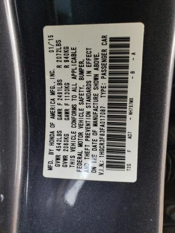 Photo 11 VIN: 1HGCR3F83FA017087 - HONDA ACCORD 