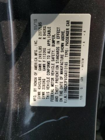 Photo 12 VIN: 1HGCR3F83GA013185 - HONDA ACCORD 