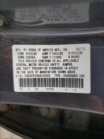 Photo 9 VIN: 1HGCR3F84DA038592 - HONDA ACCORD EXL 