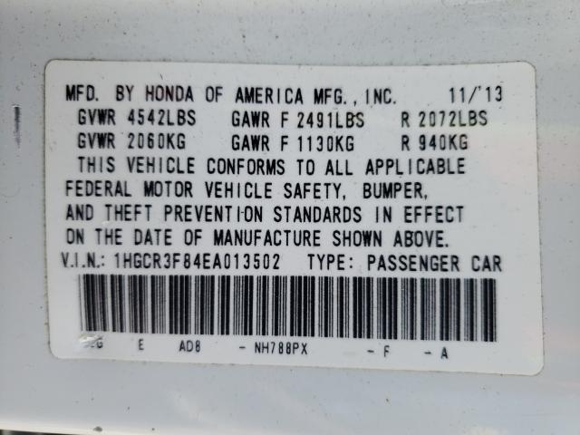 Photo 9 VIN: 1HGCR3F84EA013502 - HONDA ACCORD EXL 