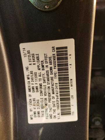 Photo 12 VIN: 1HGCR3F84FA013419 - HONDA ACCORD EXL 