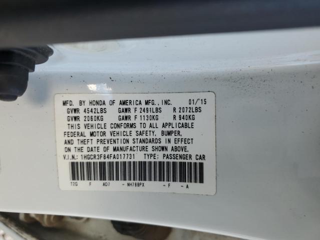 Photo 12 VIN: 1HGCR3F84FA017731 - HONDA ACCORD 