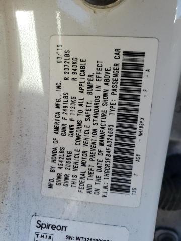 Photo 12 VIN: 1HGCR3F84FA024663 - HONDA ACCORD 