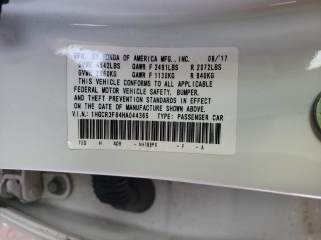 Photo 9 VIN: 1HGCR3F84HA044365 - HONDA ACCORD EXL 