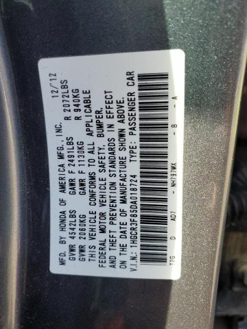 Photo 11 VIN: 1HGCR3F85DA018724 - HONDA ACCORD 