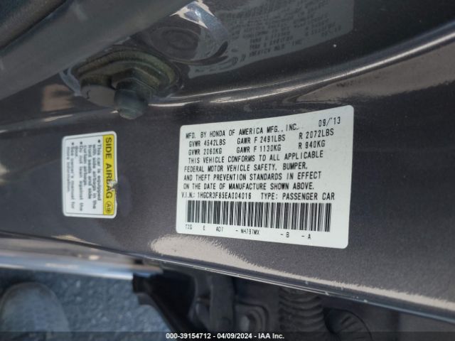 Photo 8 VIN: 1HGCR3F85EA004016 - HONDA ACCORD 