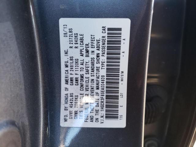 Photo 11 VIN: 1HGCR3F85EA004839 - HONDA ACCORD EXL 