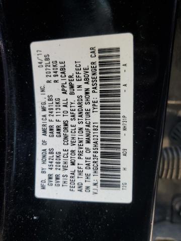 Photo 11 VIN: 1HGCR3F85HA031821 - HONDA ACCORD 