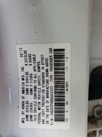 Photo 11 VIN: 1HGCR3F86DA004203 - HONDA ACCORD EXL 