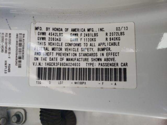 Photo 11 VIN: 1HGCR3F86DA024600 - HONDA ACCORD EXL 