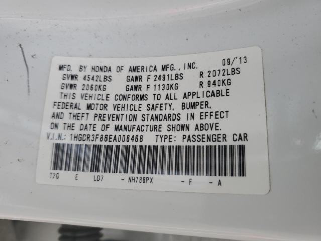 Photo 11 VIN: 1HGCR3F86EA006468 - HONDA ACCORD EXL 