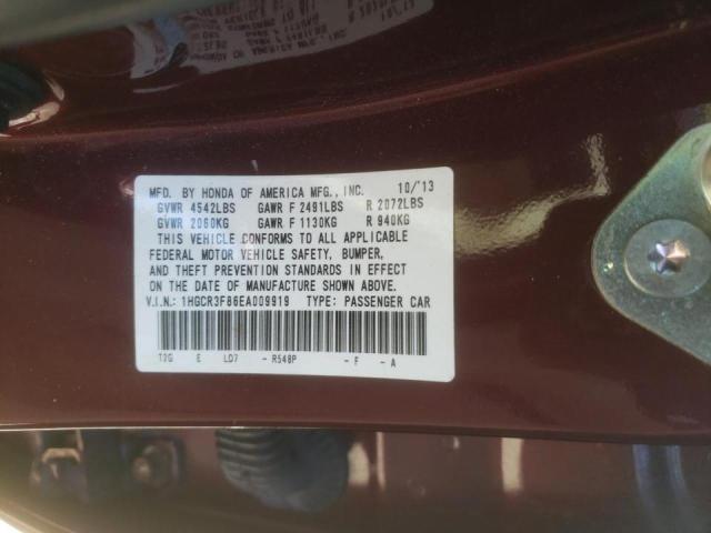 Photo 9 VIN: 1HGCR3F86EA009919 - HONDA ACCORD EXL 