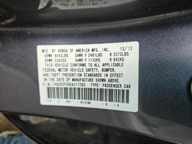 Photo 9 VIN: 1HGCR3F86EA017390 - HONDA ACCORD EXL 