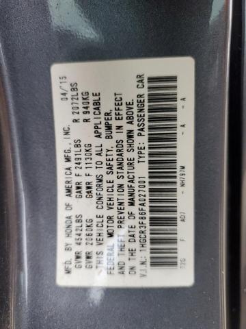 Photo 12 VIN: 1HGCR3F86FA027001 - HONDA ACCORD EXL 