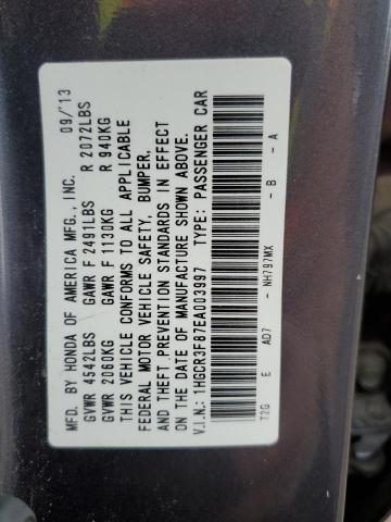 Photo 12 VIN: 1HGCR3F87EA003997 - HONDA ACCORD 