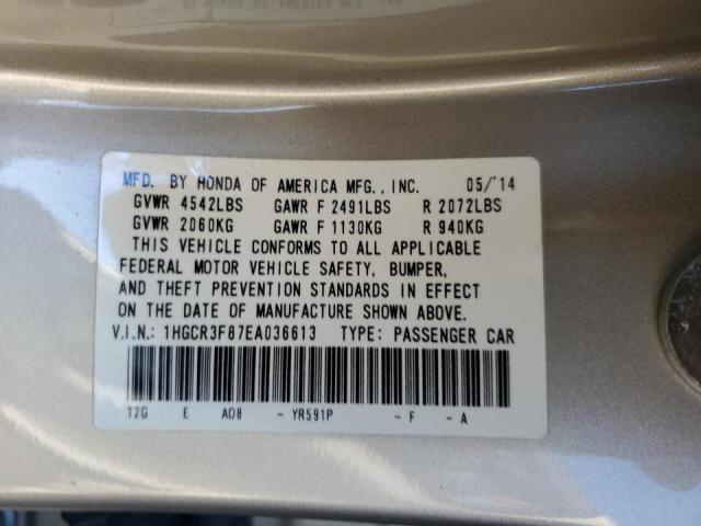 Photo 11 VIN: 1HGCR3F87EA036613 - HONDA ACCORD EXL 