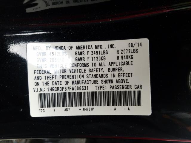 Photo 9 VIN: 1HGCR3F87FA006531 - HONDA ACCORD EXL 