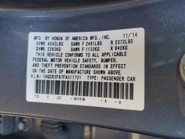 Photo 11 VIN: 1HGCR3F87FA011731 - HONDA ACCORD EXL 