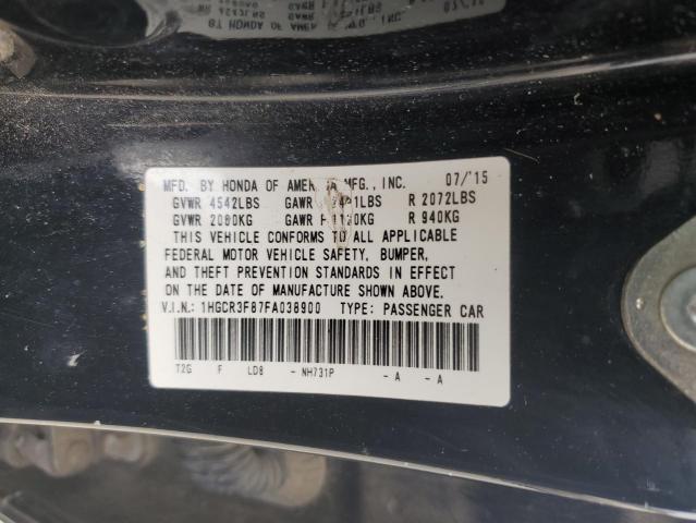 Photo 11 VIN: 1HGCR3F87FA038900 - HONDA ACCORD EXL 