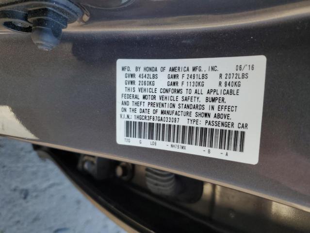 Photo 11 VIN: 1HGCR3F87GA033097 - HONDA ACCORD EXL 