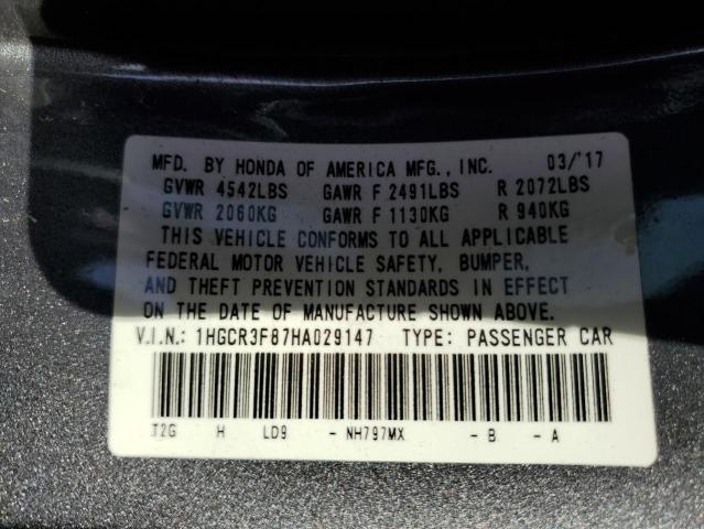 Photo 11 VIN: 1HGCR3F87HA029147 - HONDA ACCORD EXL 