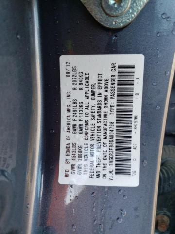 Photo 11 VIN: 1HGCR3F88DA004798 - HONDA ACCORD EXL 