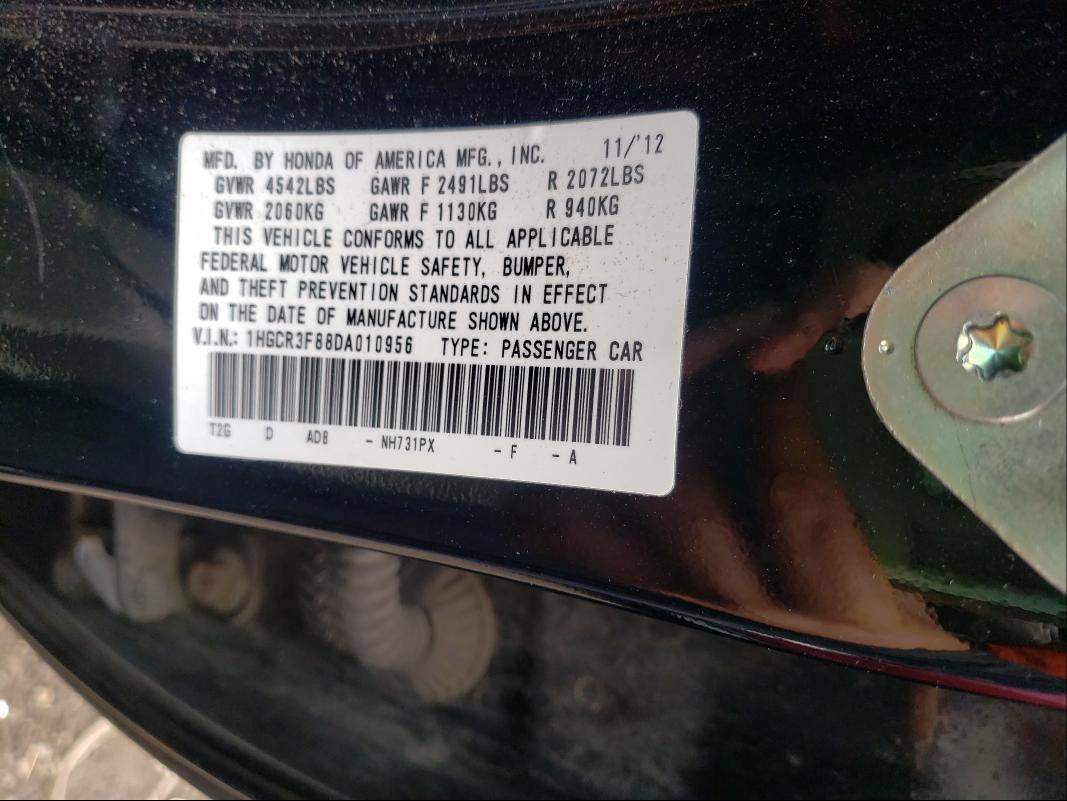 Photo 9 VIN: 1HGCR3F88DA010956 - HONDA ACCORD EXL 