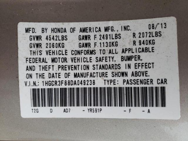 Photo 9 VIN: 1HGCR3F88DA049238 - HONDA ACCORD EXL 