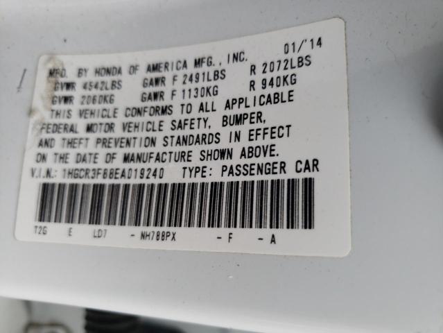 Photo 11 VIN: 1HGCR3F88EA019240 - HONDA ACCORD EXL 