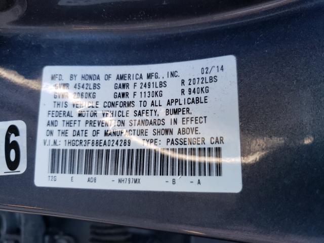 Photo 9 VIN: 1HGCR3F88EA024289 - HONDA ACCORD EXL 