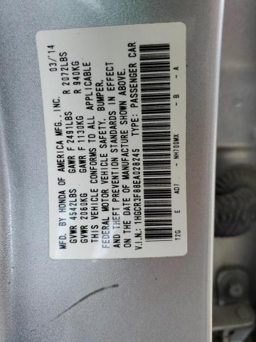 Photo 12 VIN: 1HGCR3F88EA028245 - HONDA ACCORD EXL 