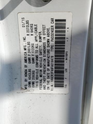 Photo 11 VIN: 1HGCR3F88FA018476 - HONDA ACCORD EXL 