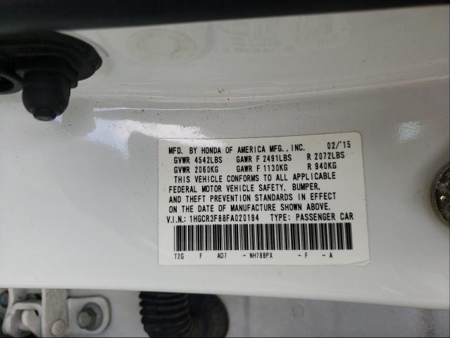 Photo 9 VIN: 1HGCR3F88FA020194 - HONDA ACCORD EXL 