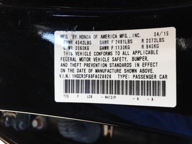 Photo 9 VIN: 1HGCR3F88FA028926 - HONDA ACCORD EXL 