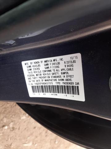 Photo 11 VIN: 1HGCR3F88GA007575 - HONDA ACCORD EXL 