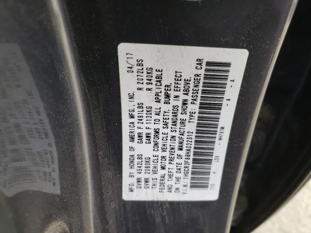 Photo 9 VIN: 1HGCR3F88HA032512 - HONDA ACCORD SEDAN 