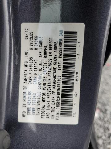 Photo 11 VIN: 1HGCR3F89DA000906 - HONDA ACCORD 