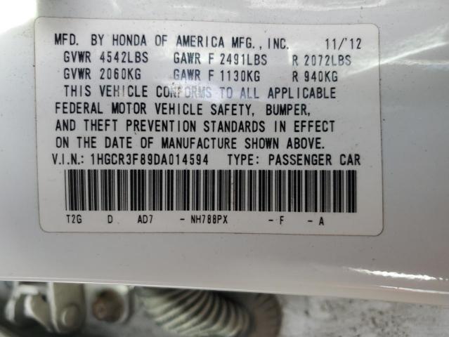 Photo 12 VIN: 1HGCR3F89DA014594 - HONDA ACCORD EXL 