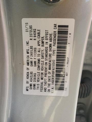 Photo 12 VIN: 1HGCR3F89FA016543 - HONDA ACCORD EXL 