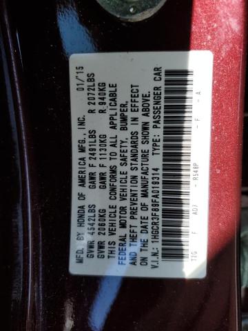 Photo 12 VIN: 1HGCR3F89FA019314 - HONDA ACCORD 