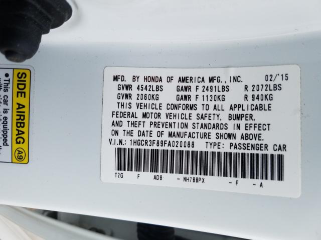 Photo 9 VIN: 1HGCR3F89FA020088 - HONDA ACCORD EXL 