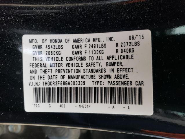 Photo 11 VIN: 1HGCR3F89GA003339 - HONDA ACCORD 