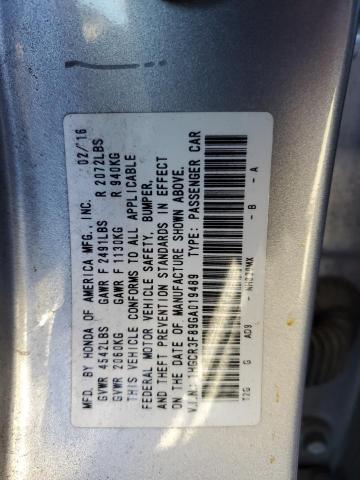 Photo 11 VIN: 1HGCR3F89GA019489 - HONDA ACCORD 