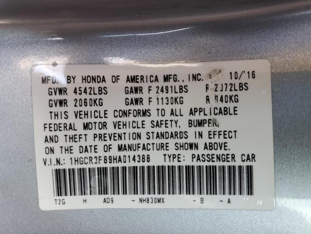 Photo 11 VIN: 1HGCR3F89HA014388 - HONDA ACCORD 